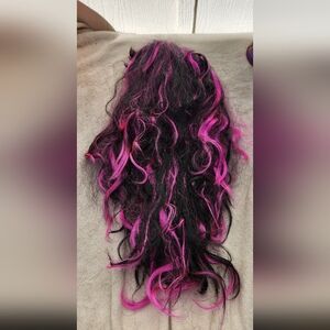 Pink and Black long wig